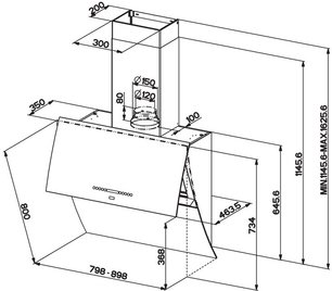 Вытяжка Фабер MIRROR BK BRS X/V A90 LOGIC фото 3 в Челябинске Вытяжка Faber MIRROR BK BRS X/V A90 LOGIC фото 3 в Челябинске